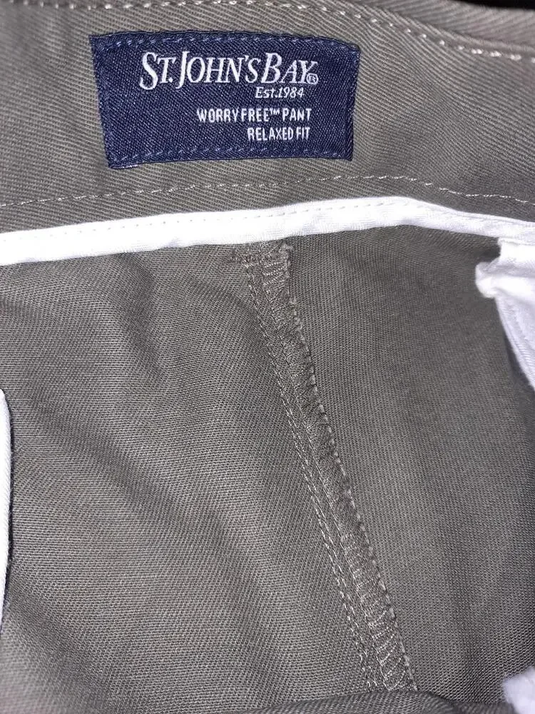 New St John's Bay Tan Chinos Size 38x29‎